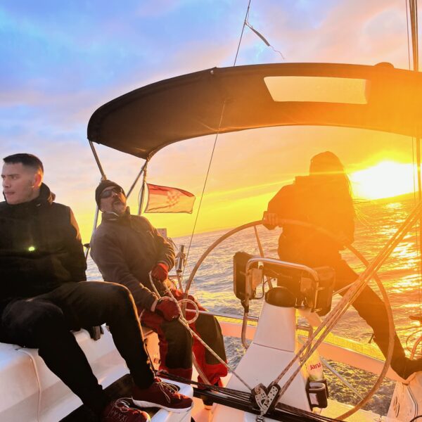 Winter Sunset Sailing - Sailing Pula - Adrinaut Sailing