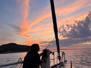 Nela i Kai Sunset sailing