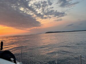Sunset - bora is coming