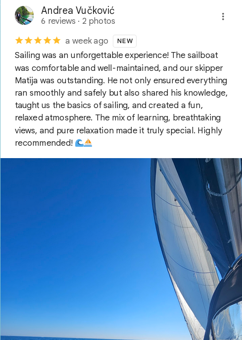 Review Sailing Adrinaut Andrea Vučković